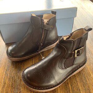 New Jacadi Paris Kid's Brown Leather Boots "Andrew" Size 25 (US 9)